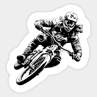 Downhill MTB Shirt | Mountain Biking Enthusiast Tee Sticker